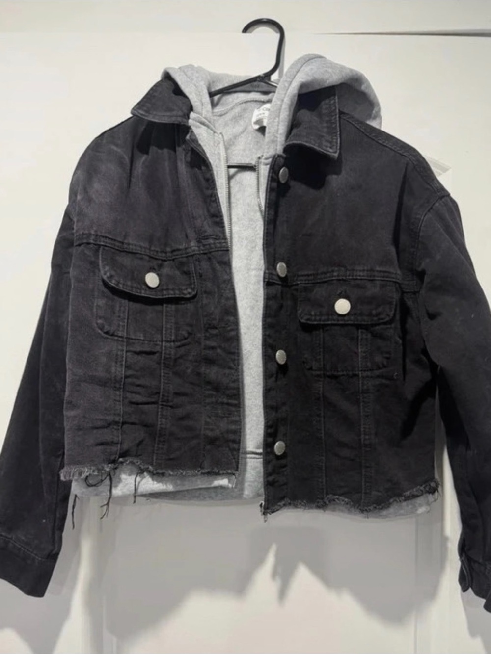 2 in 1 Cropped Denim Jacket